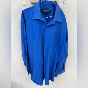 John Lennon English laundry Blue Button-Up Shirt XL (17 34/35)